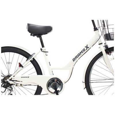 FUN ホワイト カスタム自転車　自転車本体 サイモト自転車 自転車 ブラムスXシティ [外装6段/27インチ] マット