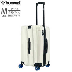 HUMMEL 縦長スーツケース トランク型 Mサイズ 無料預け入れ OLSEN ［TSAロック搭載］ ホワイト 75910-002