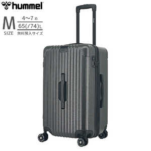 HUMMEL 縦長スーツケース トランク型 Mサイズ 無料預け入れ OLSEN ［TSAロック搭載］ チャコールグレー 75910-030