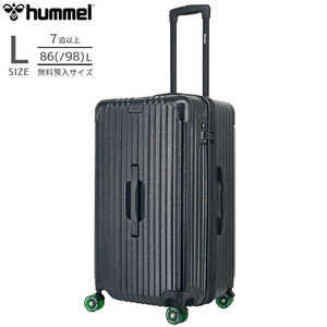 HUMMEL 縦長スーツケース トランク型 Lサイズ 無料預け入れ OLSEN ［TSAロック搭載］ ブラック 75911-001