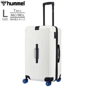 HUMMEL 縦長スーツケース トランク型 Lサイズ 無料預け入れ OLSEN ［TSAロック搭載］ ホワイト 75911-002