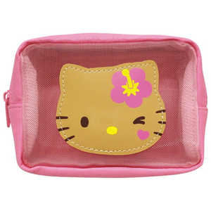 ケイカンパニー サンリオ ハローキティ(日焼けシリーズ) メッシュポケット付きマルチポーチ ピンク ケイカンパニー サンリオ ハローキティ(日焼けシリーズ) メッシュポケット付きマルチポーチ ピンク