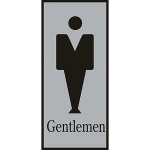 日本緑十字 トイレ案内標識・男性用 Gentlemen 200×80mm アクリル 206051 日本緑十字 トイレ案内標識・男性用 Gentlemen 200×80mm アクリル 206051