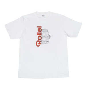 ROLLEI ローライ 公式プロダクト さらさら着心地Tシャツ FLEX+ロゴ 男女兼用 Lサイズ ホワイト RL-039L-WH ROLLEI ローライ 公式プロダクト さらさら着心地Tシャツ FLEX+ロゴ 男女兼用 Lサイズ ホワイト RL-039L-WH