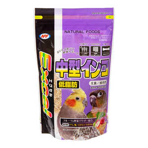 ナチュラルペットフーズ エクセル 中型インコ 低脂肪 皮付き 500g 