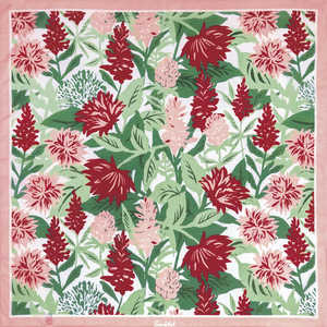 三陽商事 風呂敷 75cm 中判 Sarahbel the timeless 二巾ふろしき Dahlia エコバッグ ピンク フロシキ75CMチュウバンS