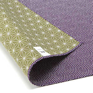 三陽商事 風呂敷 ランチクロス お弁当 50cm 中巾 綿有職小紋両面ふろしき 鮫小紋 麻葉 紫 フロシキランチクロスオベント