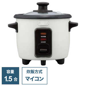 ラドンナ TOFFY 炊飯器 1.5合 Toffyミニライスクッカー マイコン ASH WHITE AW KRC1