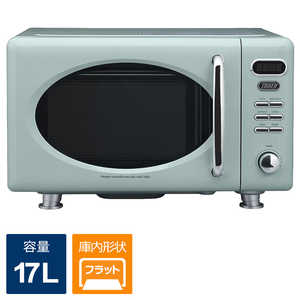 ラドンナ 【アウトレット】電子レンジ TOFFY 17L フラット ヘルツフリー  K-DR1-PA ペールアクア