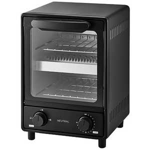 ラドンナ オーブントースター NEUTRAL BLACK 1000W/食パン２枚  NR-K-TS4-BK