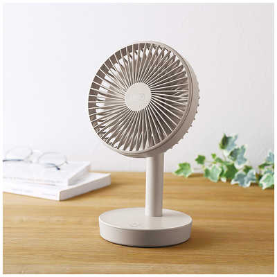 ラドンナ 卓上扇風機 自動首振り機能あり Toffy 充電式 GREGE FN17-GE