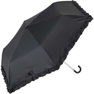 宮嶋 晴雨兼用日傘 50cm 折りたたみ傘 フリルBK MYBLACKFOLD50 宮嶋 晴雨兼用日傘 50cm 折りたたみ傘 フリルBK MYBLACKFOLD50