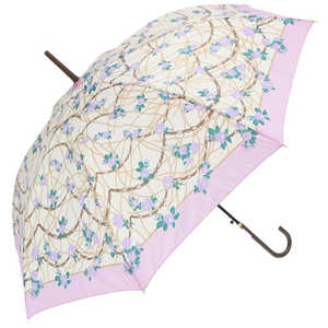 宮嶋 amusant sous la pluie 58cm グラスファイバー 長傘 23450.ローズチェーン パープル MY58PU 宮嶋 amusant sous la pluie 58cm グラスファイバー 長傘 23450.ローズチェーン パープル MY58PU