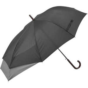 宮嶋 amusant sous la pluie 伸びる傘 60cm BACK PROTECT 25870.ブラック/グレー MYBACK 宮嶋 amusant sous la pluie 伸びる傘 60cm BACK PROTECT 25870.ブラック/グレー MYBACK