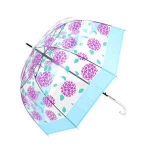 宮嶋 amusant sous la pluie バードケージ プラスチック傘 65cm 長傘 アジサイPUxSKY MYBIRDGACAGE 宮嶋 amusant sous la pluie バードケージ プラスチック傘 65cm 長傘 アジサイPUxSKY MYBIRDGACAGE