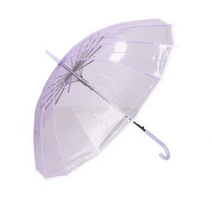宮嶋 amusant sous la pluie プラスチック傘 16本骨 55cm パープルxホワイト MYPLASTIC16K 宮嶋 amusant sous la pluie プラスチック傘 16本骨 55cm パープルxホワイト MYPLASTIC16K