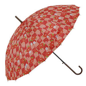 宮嶋 amusant sous la pluie 16本骨 55cm 和柄 長傘 36120.椿WI MYJPN 宮嶋 amusant sous la pluie 16本骨 55cm 和柄 長傘 36120.椿WI MYJPN