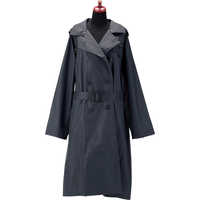宮嶋 トレンチレインコート ブラック MYTRENCHCOAT の通販