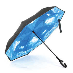 クラックス 【傘】リバースアンブレラ 60cm(青空柄) 31403 青空 クラックス 【傘】リバースアンブレラ 60cm(青空柄) 31403 青空