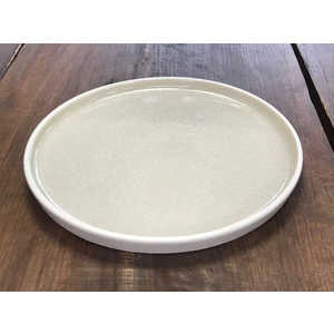 ヤマ庄陶器 プレート 23cm ディープブレス Deep Breath 皿 食器 洋食器 陶器 信楽焼 ホワイト DB9W