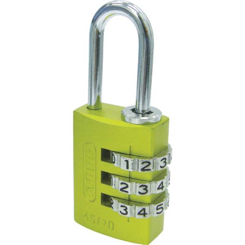 ABUS ABUS ナンバー可変式南京錠 145-20 イエロー 14520YE_ 14520YE_