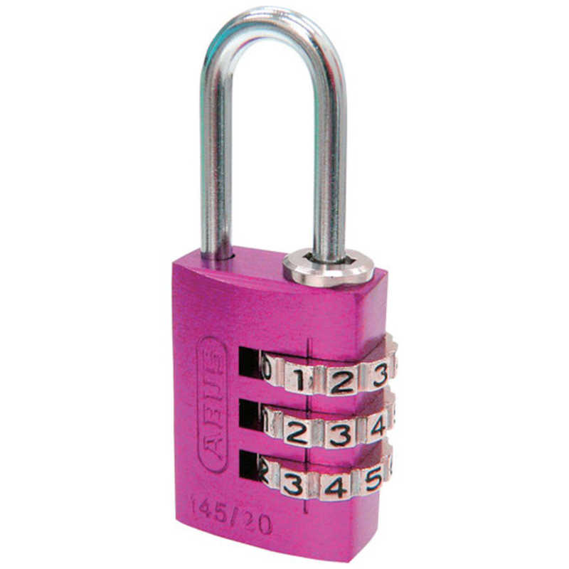 ABUS ABUS ABUS ナンバー可変式南京錠 145-20 ピンク 145-20-PI 145-20-PI