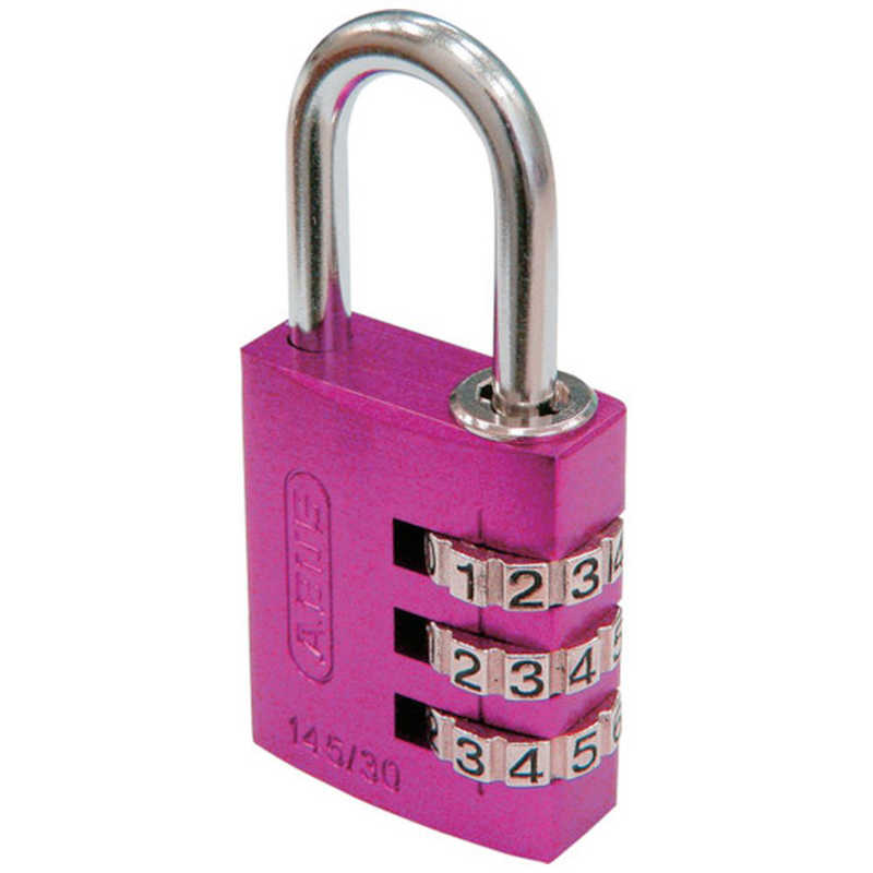 ABUS ABUS ABUS ナンバー可変式南京錠 145-30 ピンク 145-30-PI 145-30-PI