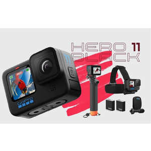 ゴープロ GOPRO アクションカメラ GoPro(ゴープロ)(国内保証付正規品) HERO11 Black バンドルセット ［4K対応 /防水］ CHDRB111FW