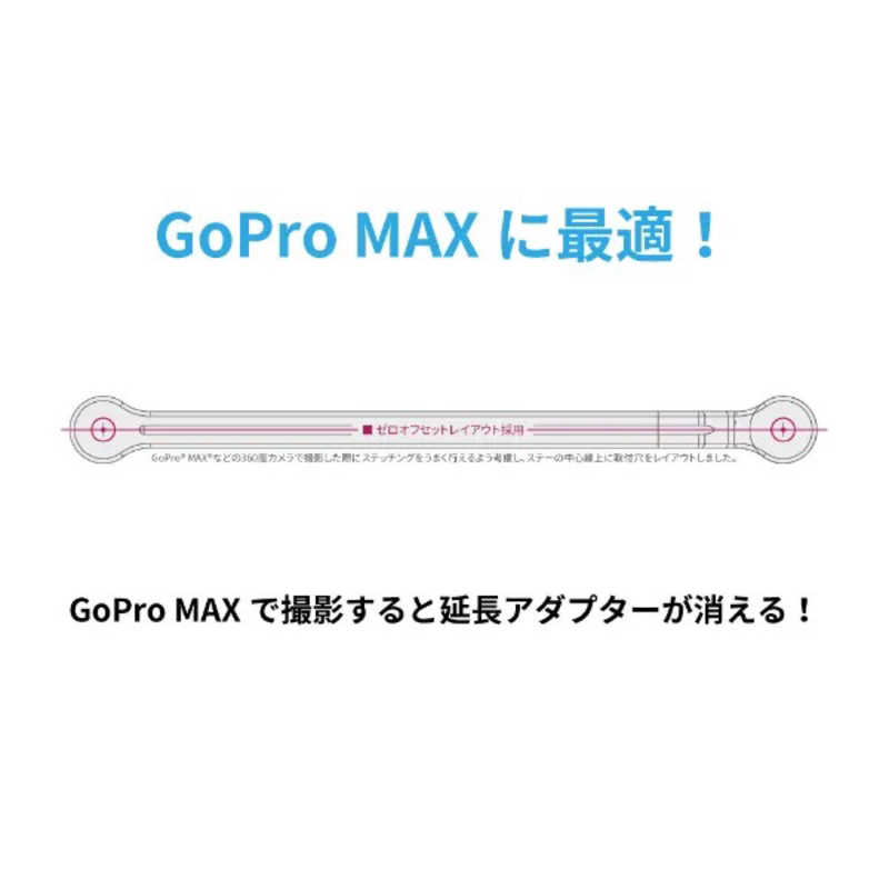 A1POD A1POD GoPro/MAX延長アダプター ストレート 50 A1POD-E50B A1POD-E50B