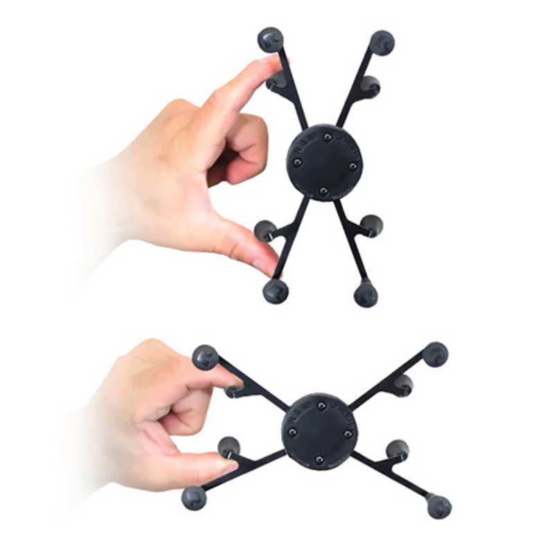 RAMMOUNTS RAMMOUNTS Xグリップ(L)タブレットホルダー テザー付 iPad mini他 RAM-HOLUN8BU RAM-HOLUN8BU