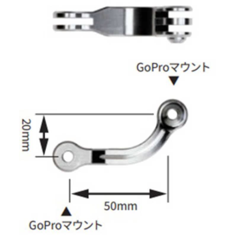 A1POD A1POD 延長アダプター Jフック 50-20mm ブラック A1POD-E5020B A1POD-E5020B