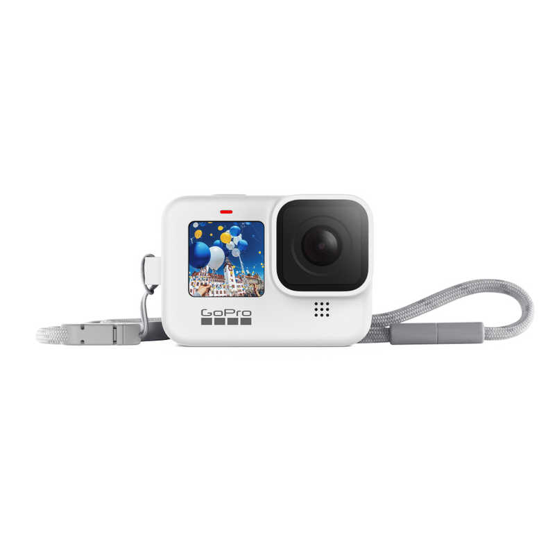 ゴープロ GOPRO ゴープロ GOPRO スリーブ+ランヤード for HERO9 Black ホワイト ADSST-002 ADSST-002