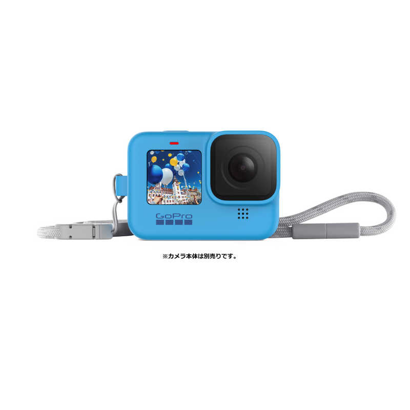 ゴープロ GOPRO ゴープロ GOPRO スリーブ+ランヤード for HERO9 Black ブルー ADSST-003 ADSST-003