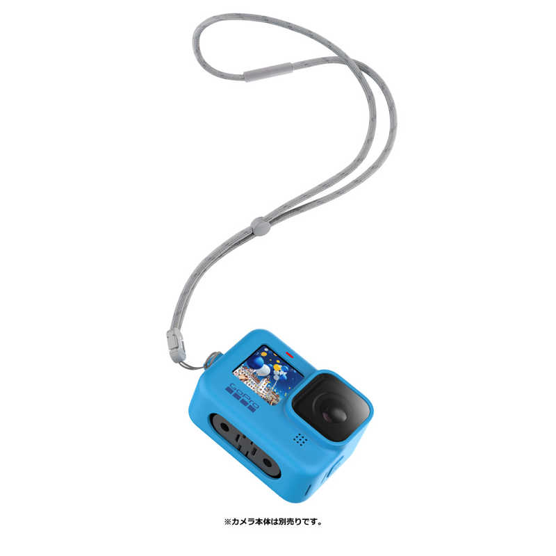 ゴープロ GOPRO ゴープロ GOPRO スリーブ+ランヤード for HERO9 Black ブルー ADSST-003 ADSST-003