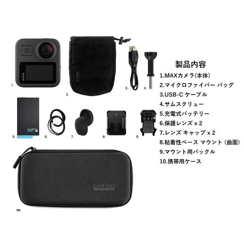 ゴープロ GOPRO ゴープロ GOPRO アクションカメラ GoPro Max CHDHZ202FX CHDHZ202FX