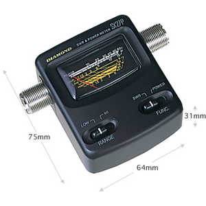 第一電波工業 144/430MHz帯コンパクトSWR・パワー計 (140-150MHz/430-450MHz) SX27P