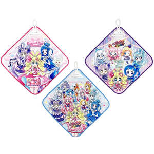 ナストーコーポレーション キミとアイドルプリキュア リアルプリントループ付きタオル3枚組 