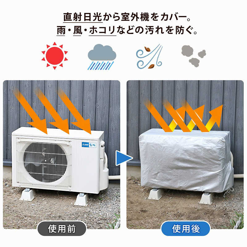 アストロ アストロ エアコン室外機用カバー 3枚組 113-53 113-53