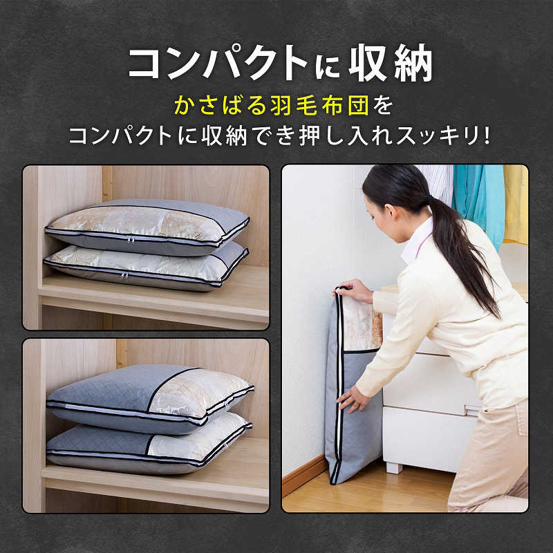 アストロ アストロ 活性炭羽毛布団保存ケース2枚組 171-35 171-35
