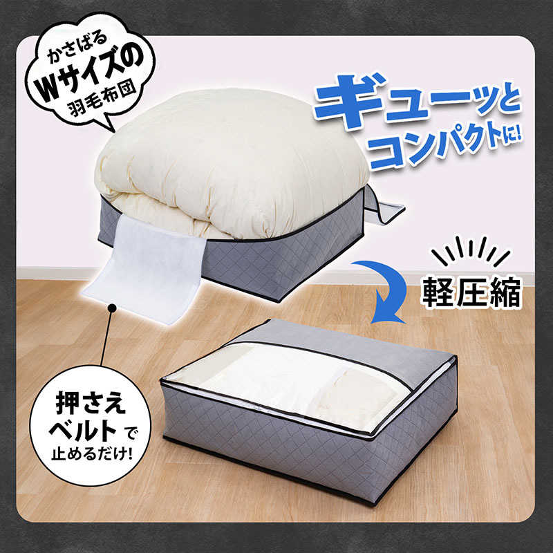アストロ アストロ 活性炭羽毛布団を薄くしまえるケースダブル 171-51 171-51