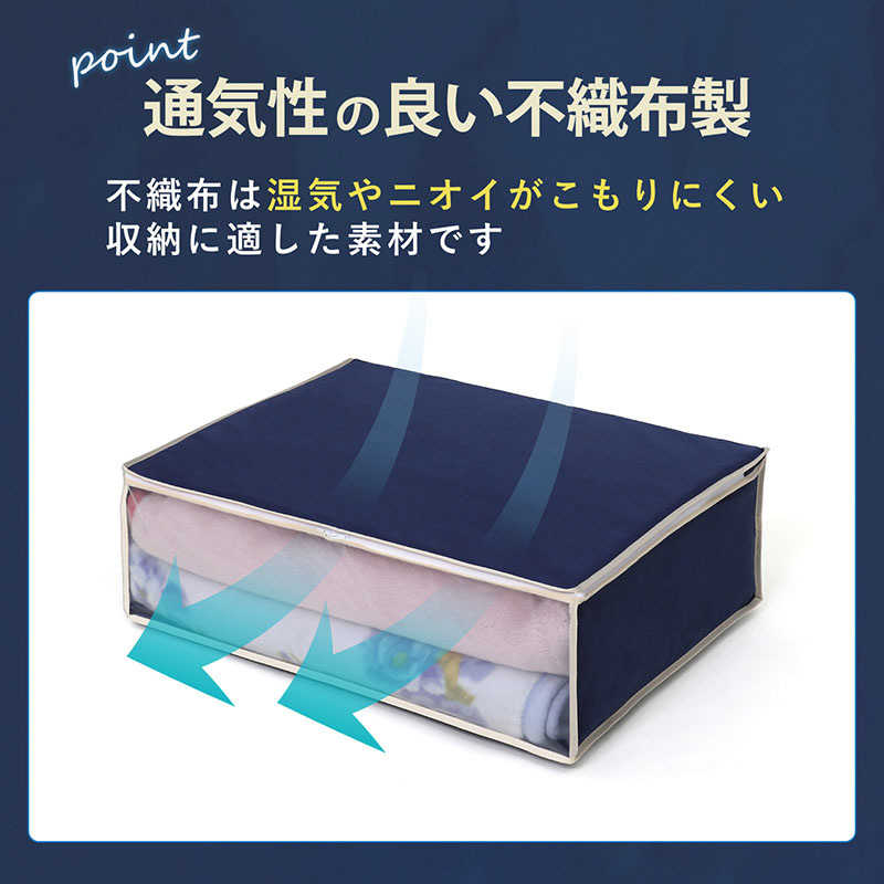 アストロ アストロ 毛布保存袋 紺 2枚組 177-26N 177-26N
