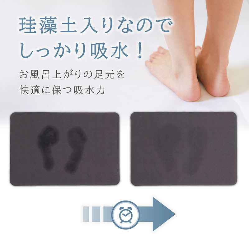 アストロ アストロ 珪藻土入りソフトバスマット グレー 333-22 333-22
