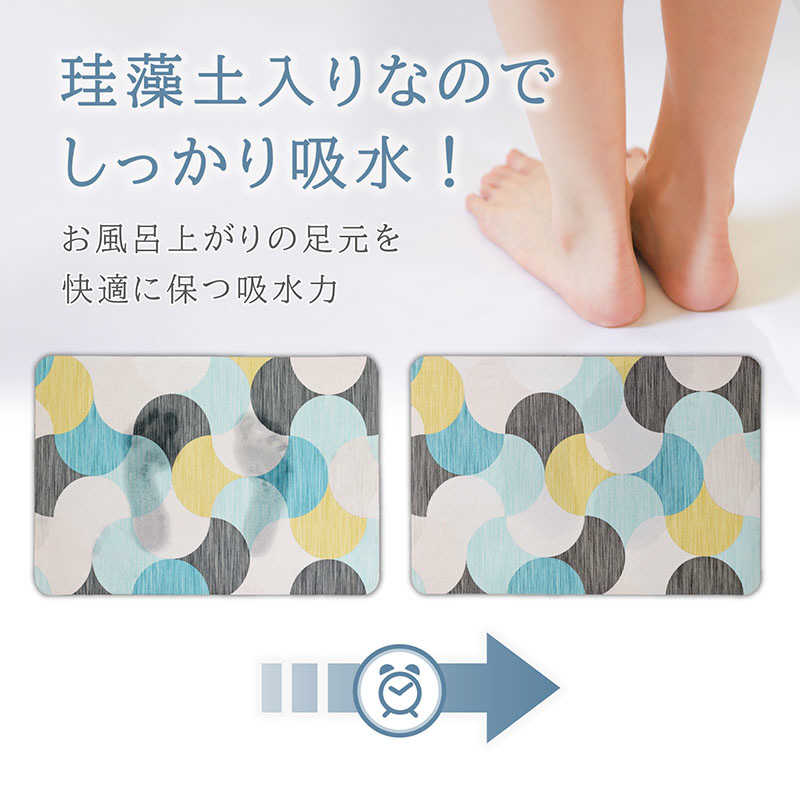 アストロ アストロ 珪藻土入りソフトバスマット 北欧柄 333-24 333-24