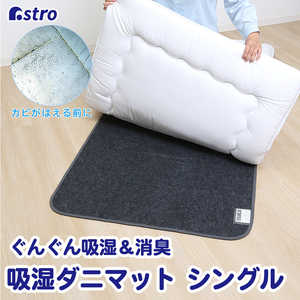 アストロ 消臭炭入ドライ&ドライ吸湿防ダニマット シングル アストロ 消臭炭入ドライ&ドライ吸湿防ダニマット シングル