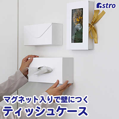 アストロ マグネット付ティッシュケース White 703-11 の通販