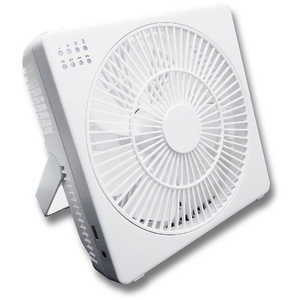 トップランド ボックス型扇風機 どこでもFAN(どこでもファン) ホワイト [DCモーター搭載] M7205-WT