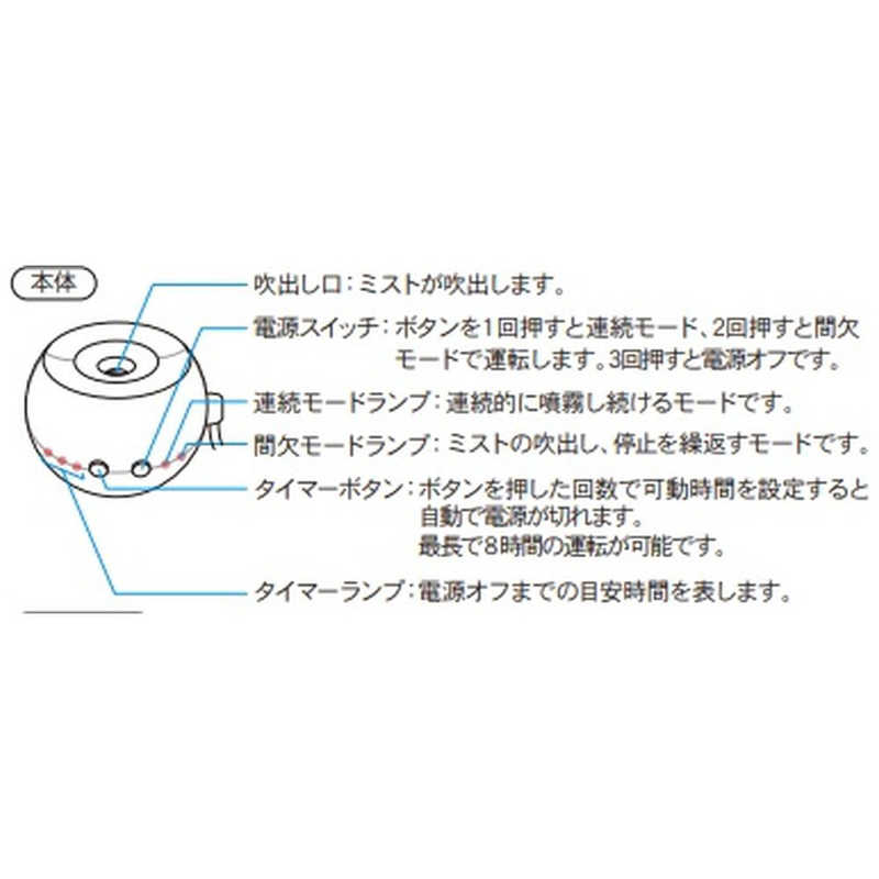トップランド トップランド 加湿器 bottle ORB [超音波式] ピンク M7012P ピンク M7012P ピンク