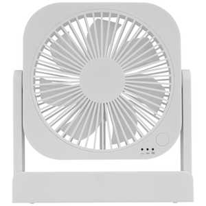 ＜コジマ＞ トップランド 卓上扇風機 どこでもFAN（どこでもファン） ホワイト WT SFDF15