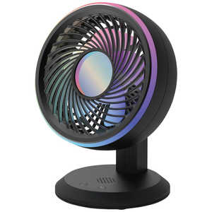 トップランド 卓上扇風機 イルミネーションFAN ブラック SFDFL10-BK トップランド 卓上扇風機 イルミネーションFAN ブラック SFDFL10-BK