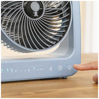 トップランド コードレスミストFAN ブルーグレー SF-DFM10 BG トップランド 卓上扇風機 コードレスミストFAN ブルーグレー